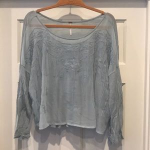 Free People Embroidered top